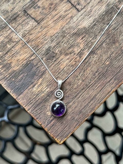 Pingente Espiral Ametista - comprar online