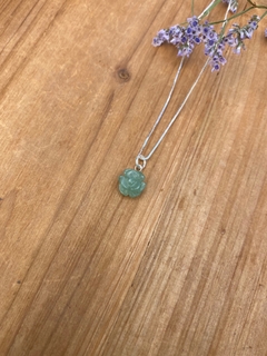 Pingente Flor Quartzo Verde - Flor do Mar