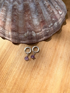 Brinco Argola Ametista - comprar online