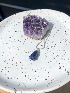 Pingente Forma Livre Sodalita - Flor do Mar