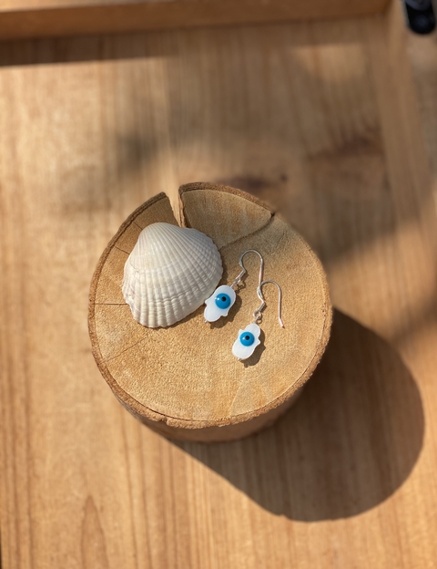 Brinco Penduradinho Hamsá Olho Grego