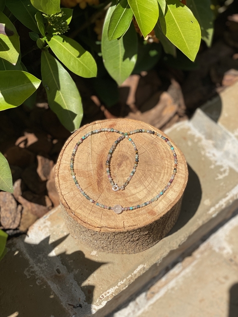 Choker Cristais Naturais - Mix de Cristais