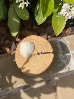 Brinco Ametista Trabalhado na internet