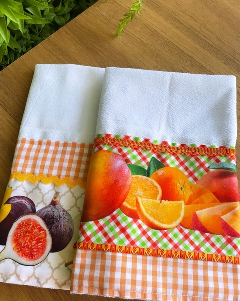 Kit 2 Panos de Copa Frutas