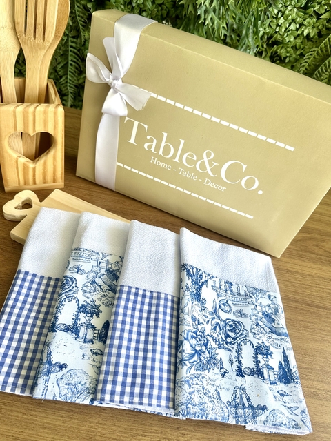 Kit Panos de Copa Toile de Jouy (Com 4)