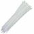 Abraçadeira de nylon branca 3,6 x 250 mm pacote com 100 unidades