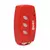Controle de portão vermelho Ipec Tx Deco com três botões e frequência 433,92 MHz
