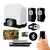 Kit motor eletrônico para portão com controle remoto, placa eletrônica, cremalheira, módulo WiFi e Bluetooth, e smartphone para abertura via aplicativo