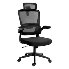 Cadeira Office Ergonômica Redragon Hela Black C214-B, Apoio Lombar e Cabeça, Suporta Até 130KG
