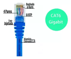Cabo de Rede RJ-45 2M CAT6 X-Cell XC-CAT6-02 na internet