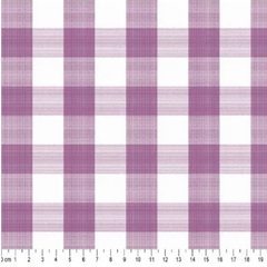Tecido Tricoline Xadrez Gde 30xm Tinto Vichy Roxo/Magenta 100% Algodão na internet