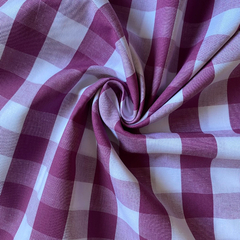 Tecido Tricoline Xadrez Gde 30xm Tinto Vichy Roxo/Magenta 100% Algodão - comprar online