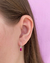 Argola pingente pink