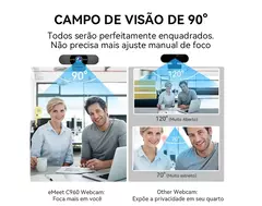 Webcam Emeet C960 1080p com Microfone Foco Automático - loja online