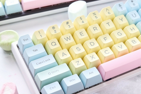 SET DE TECLAS DUCKY COTTON CANDY 108 TECLAS DOUBLE SHOT KEYCAP - comprar online