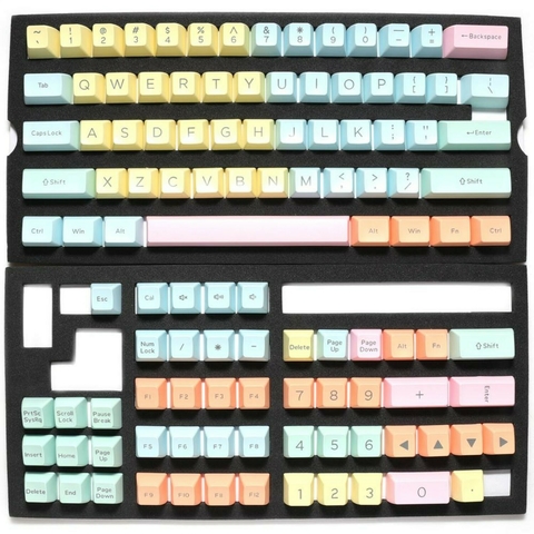 SET DE TECLAS DUCKY COTTON CANDY 108 TECLAS DOUBLE SHOT KEYCAP - Techfield
