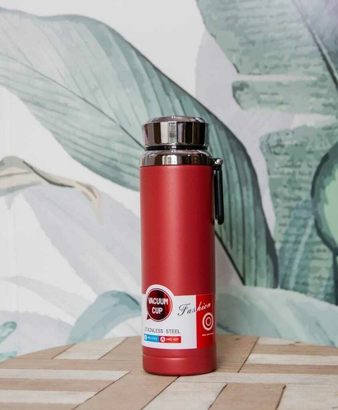 Termo/botella 1LT con marca temperatura.