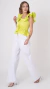 Blusa Petra - Verde Neon - Taciana Souza