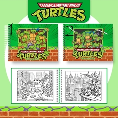 Livro para Colorir - Tartarugas Ninja na internet