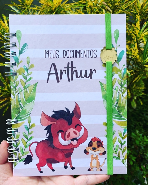 Porta-documentos A5 - Rei Leão