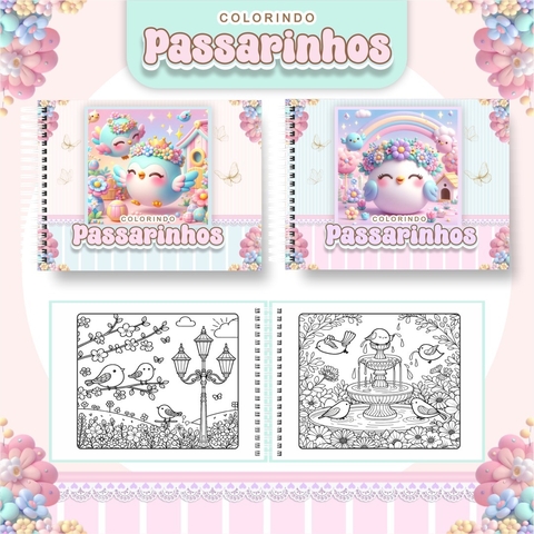 Livro para Colorir - Jardim de Passarinhos - comprar online