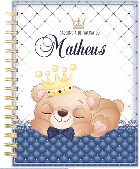 Caderneta de Vacinas - Ursinho Príncipe