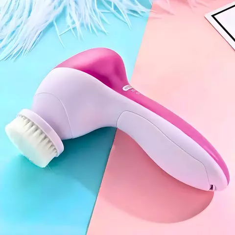 Escova Facial Elétrica 5 em 1 Portátil Esfoliante e Massagea - comprar online