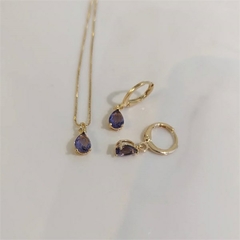 Colar Gotinha Color Minimalista Banhado a Ouro