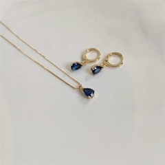 Imagem do Colar Gotinha Color Minimalista Banhado a Ouro