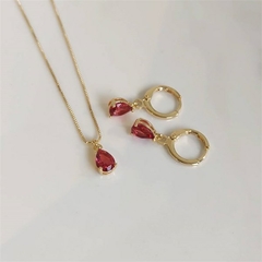 Colar Gotinha Color Minimalista Banhado a Ouro - Alisma Semijoias