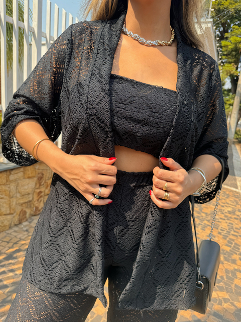 Kimono Rendado - comprar online