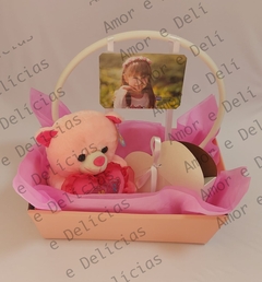 Cesta Rosa Parabéns Arco Foto na internet