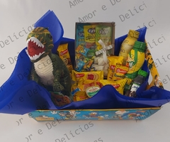 Cesta Café da Manhã Tema Dinossauro