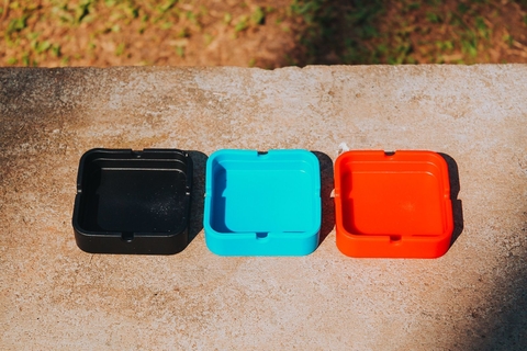 Cinzeiro Silicone Quadrado Sadhu