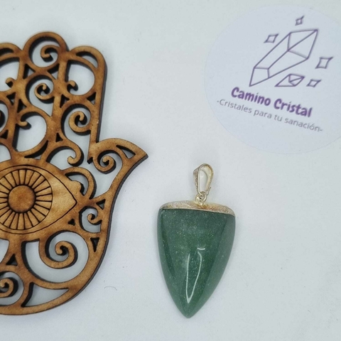 DIJE GARRITA DE CUARZO VERDE