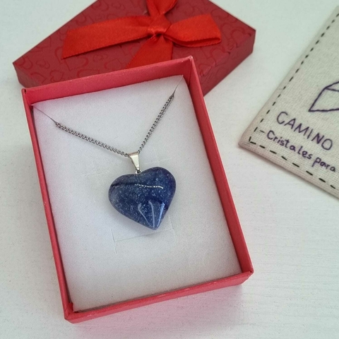 BOX CORAZÓN CUARZO AZUL - comprar online