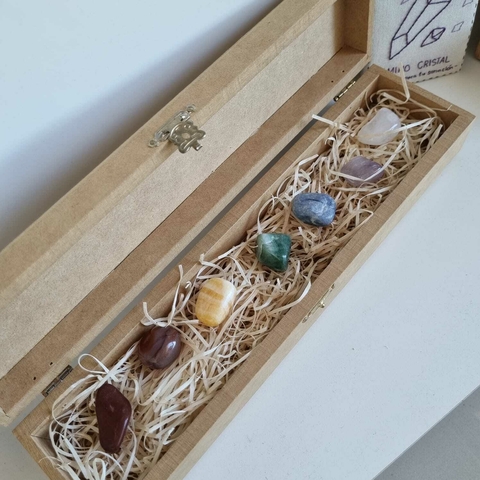 BOX KIT DE CRISTALES ROLADOS PARA LOS CHAKRAS - comprar online