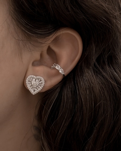 Brinco Pizza Coração Zircônia na internet