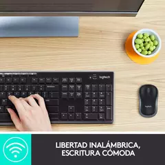 KIT TECLADO Y MOUSE BLUETOOTH INALÁMBRICO LOGITECH MK270 ESPAÑOL LATINOAMERICA NEGRO - comprar online