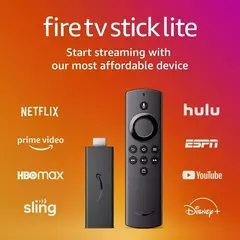 AMAZON LITE FIRE TV STICK B091G4YP57 DE VOZ 2.A GENERACIÓN FULL HD 8GB NEGRO CON 1GB DE MEMORIA RAM - Flux Solutions