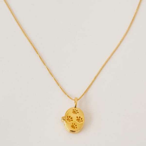 Relicário patinhas de cachorro