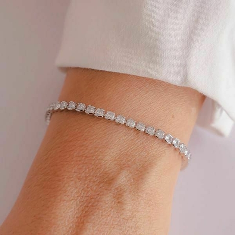 Pulseira Riviera Zirconias Redondas