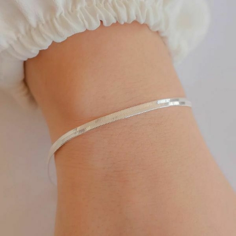 Pulseira Lâmina na prata 925