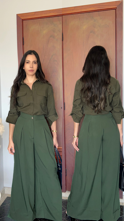 Max pantalona Blair - Verde militar