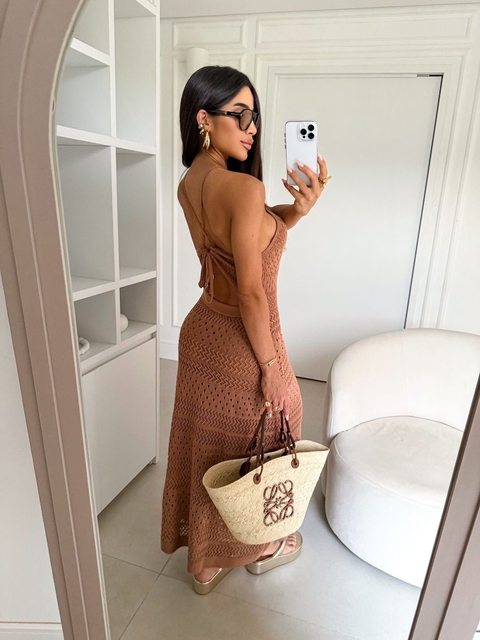 Vestido Sirena - Areia