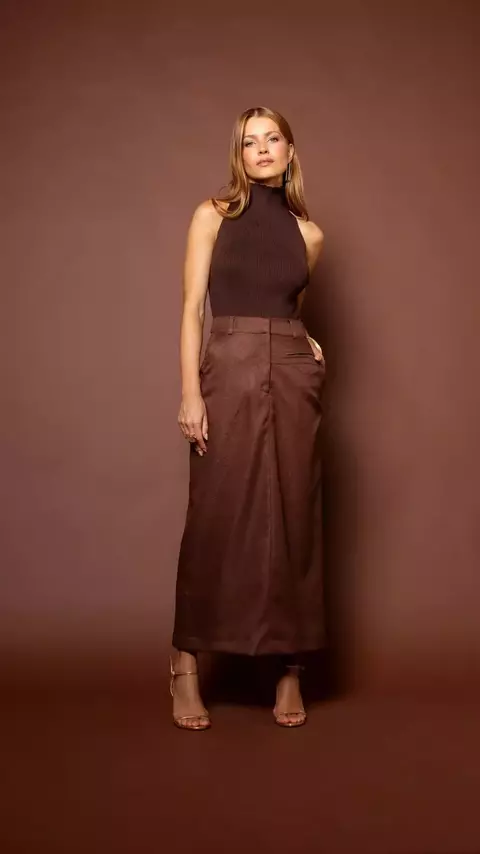 SAIA MIDI FRANCESCA CHOCO