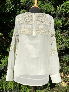 HERING - BLUSA VERDE RENDA - P - Maria Madame Desapegos - Multimarcas e Luxo!