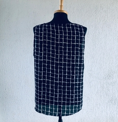 ZARA BASIC - BLUSA REGATA QUADRICULADA na internet
