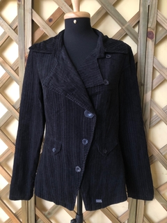 HERING - CASACO PRETO DE VELUDO