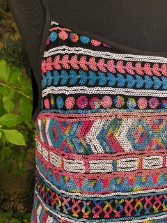 CHOU CHOU - VESTIDO PAETÊS COLORIDOS - Maria Madame Desapegos - Multimarcas e Luxo!